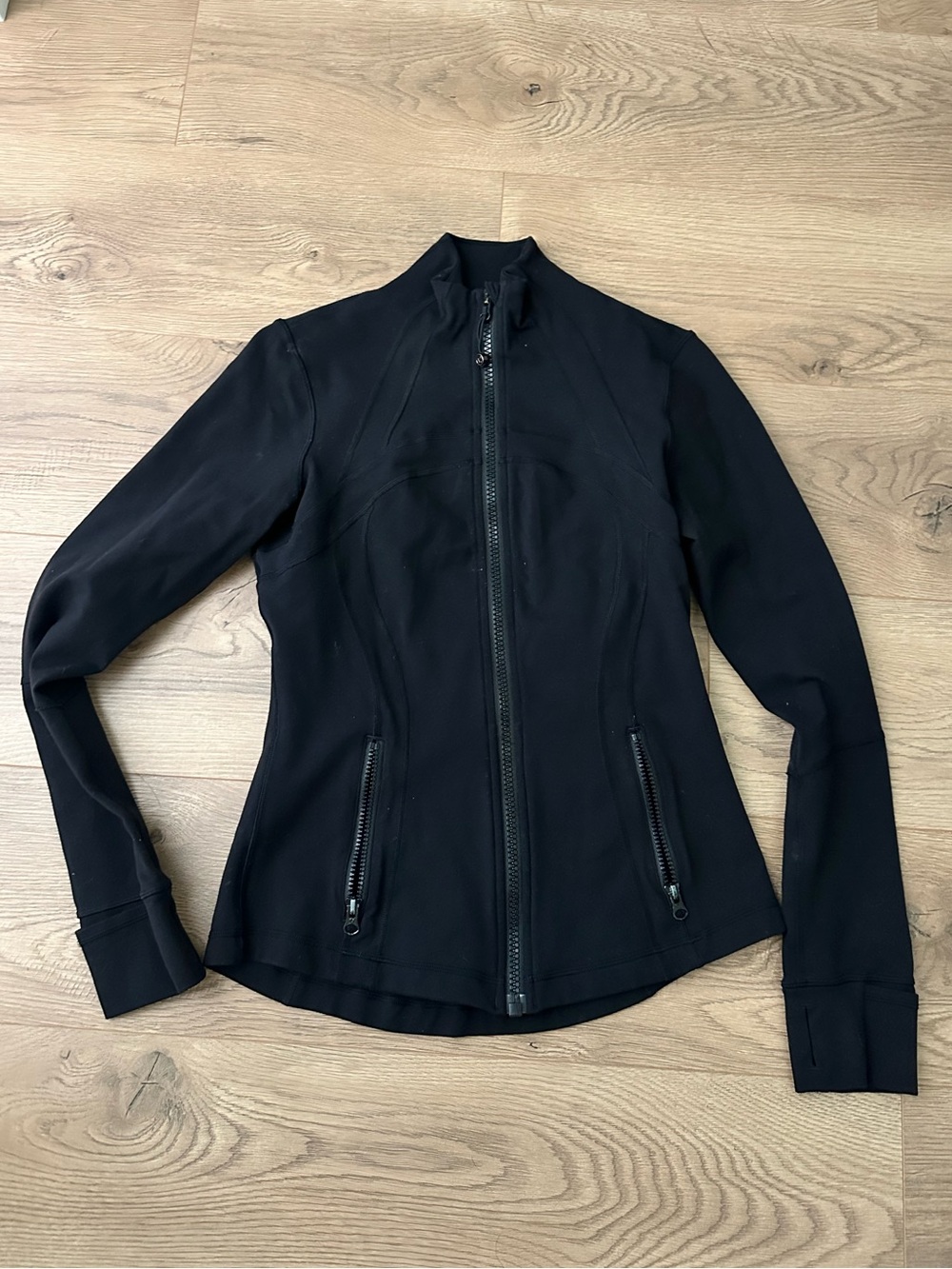 lululemon athletica Black Zip-Up Bomber Jacket